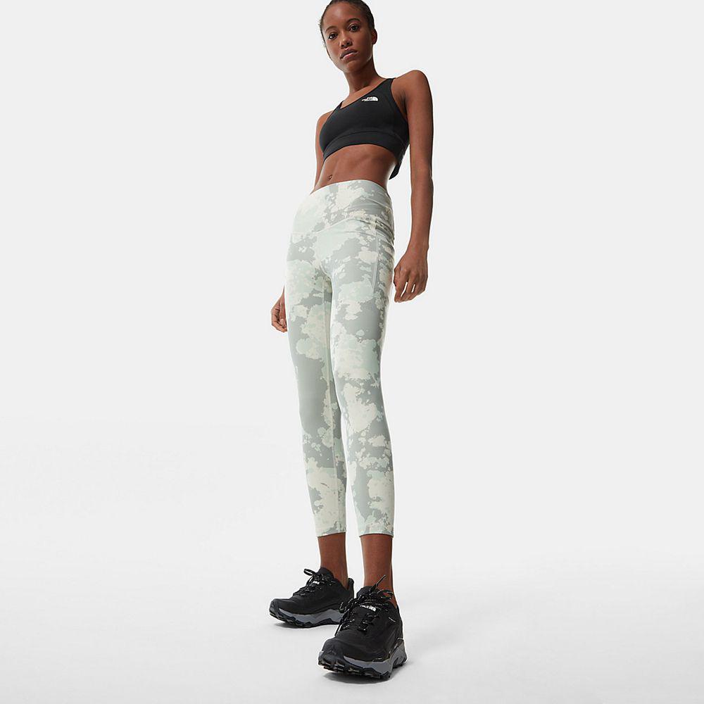 The North Face Wander 7/8 Pocket Γυναικεια Κολάν - Ανοιχτο Γκρι / Πρασινο (QPLU09251)